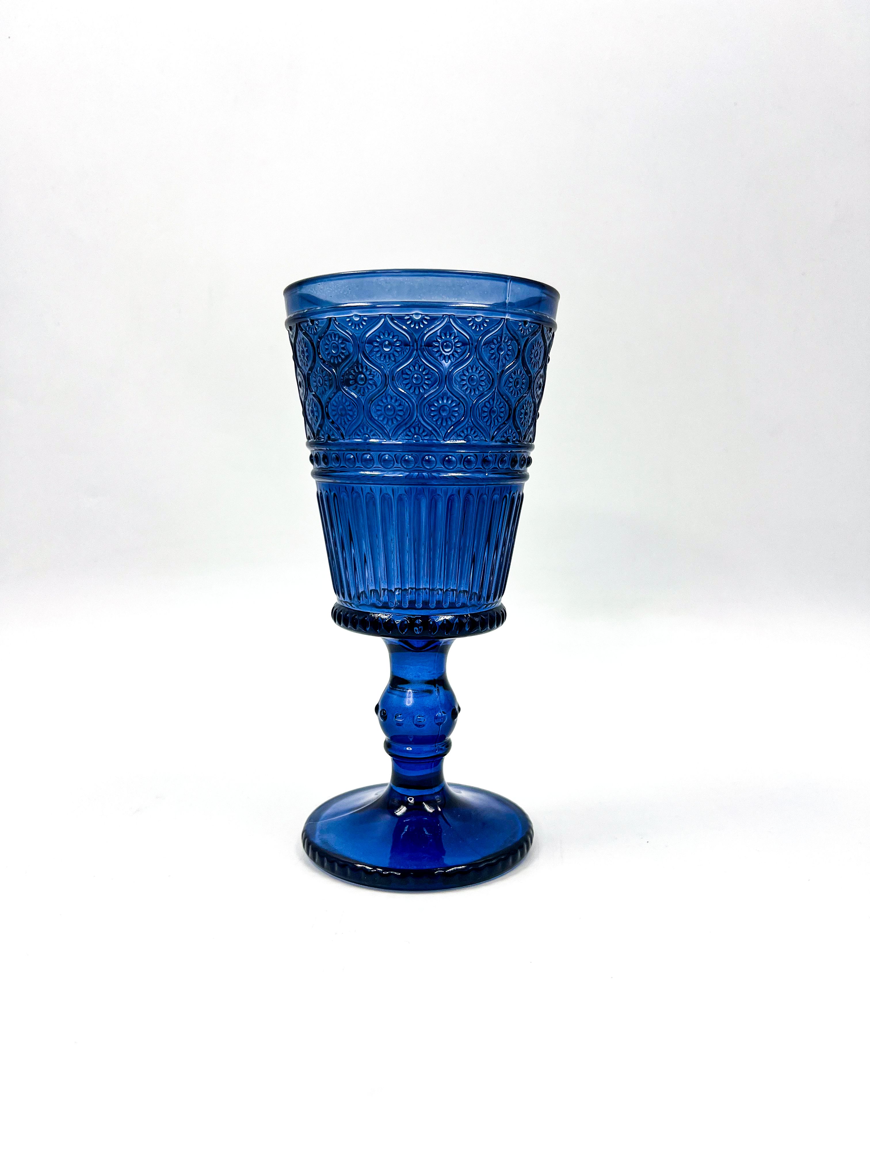 Blue Claro Goblets Set of 4